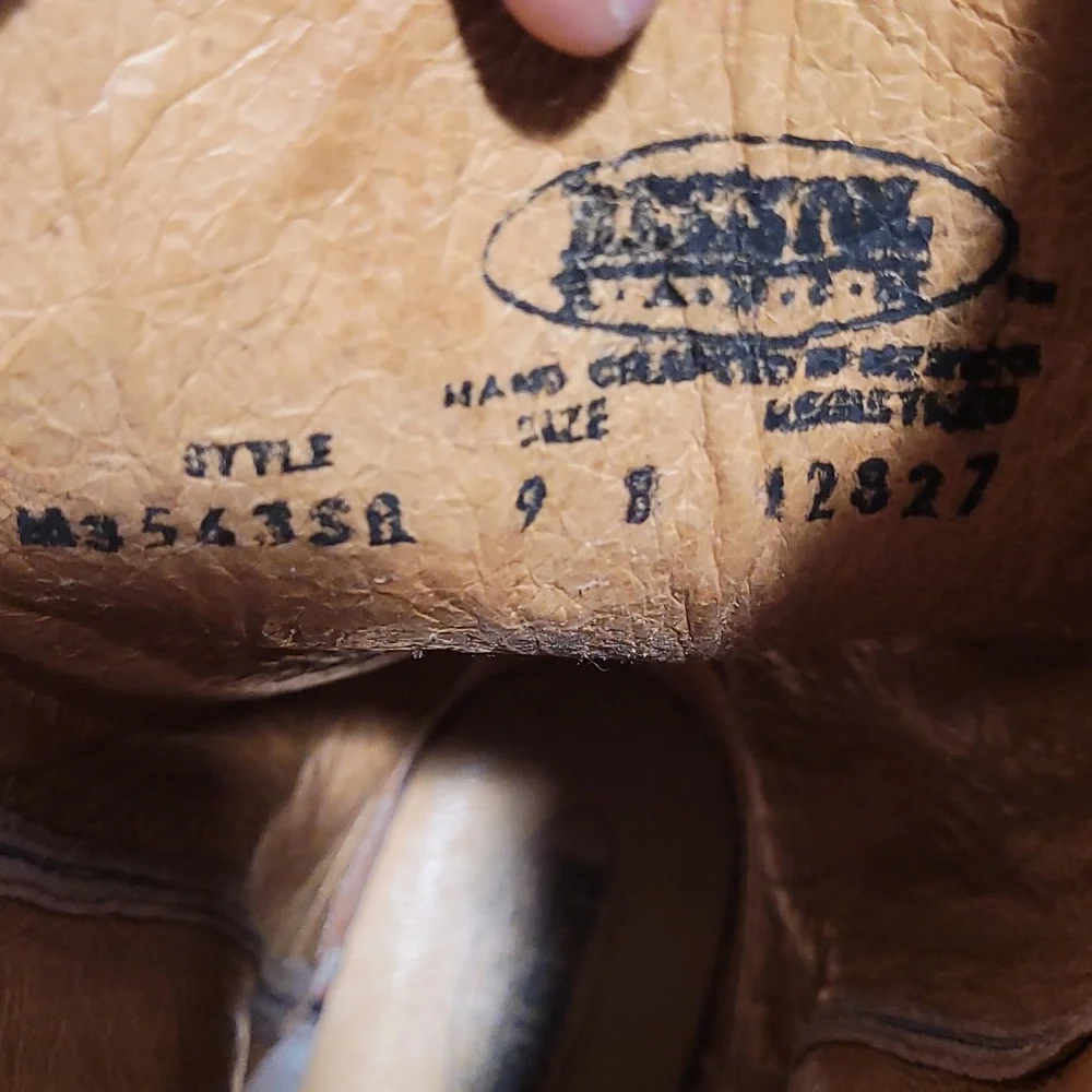 Women's Resistol Brown leather cowboy boots size 9 - Picture 14 of 15